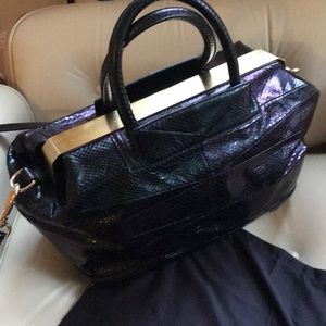 Brian Atwood Large bag with gold detailing